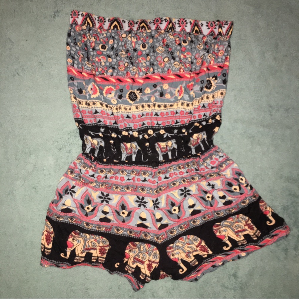 Tribal printed romper